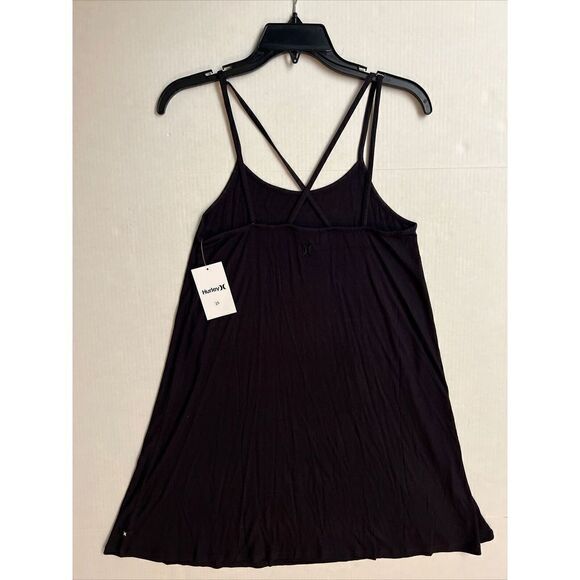 Hurley 3HKD0536 Black Caviar Womens Sz Small Claire Rib Tank Dress - Picture 4 of 12